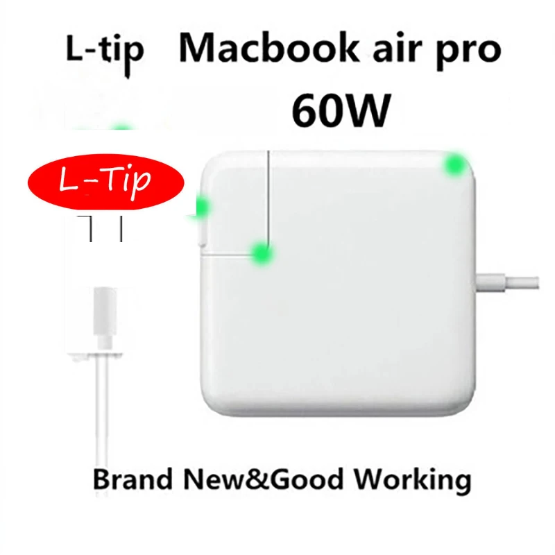 

100% New Working Magsafe 60W 16.5V 3.65A power adapter Charger for apple Macbook pro A1184 A1330 A1344 A1278 A1342 A1181 A1280