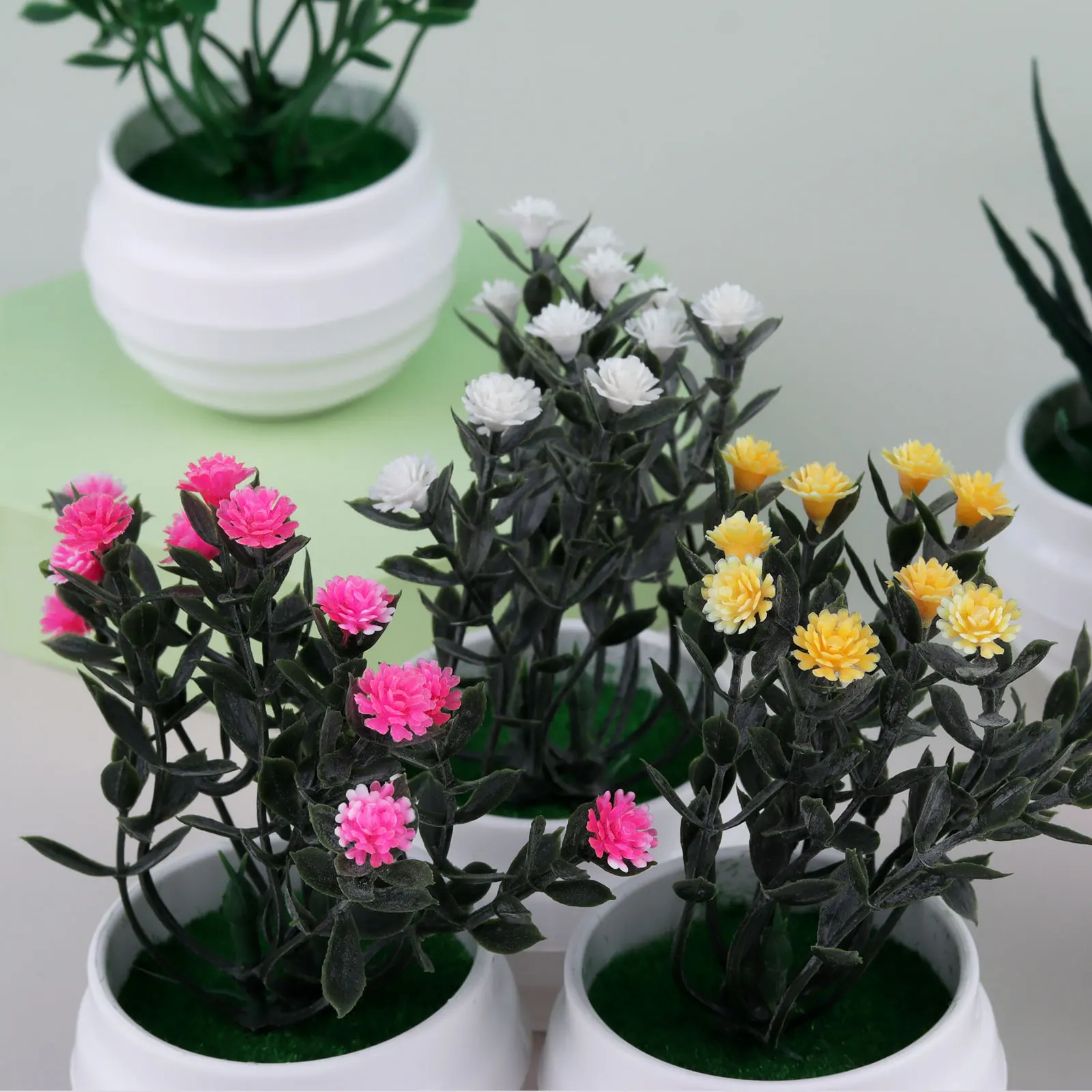 Мини-бонсай искусственное алоэ вера маленькое дерево искусственный В горшке