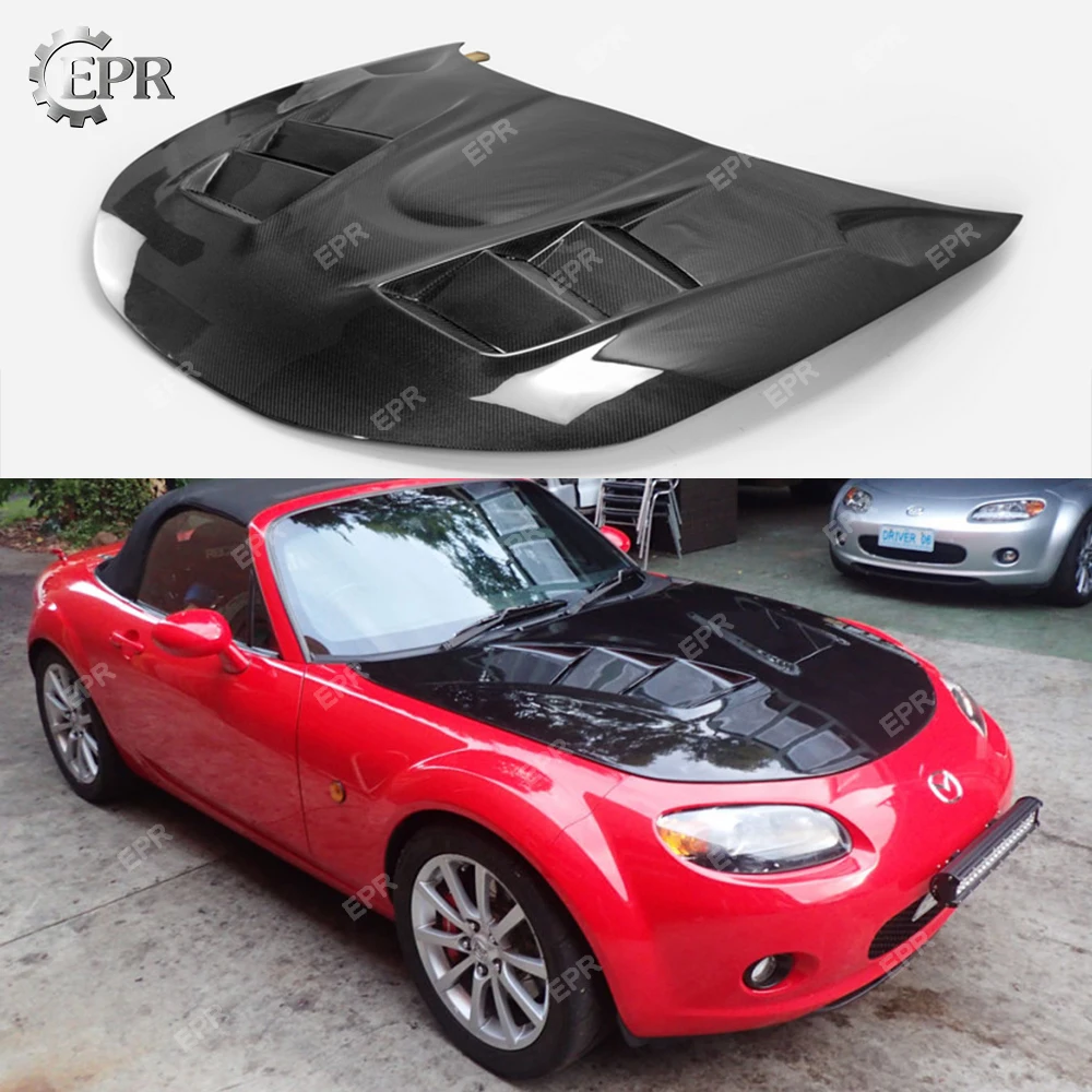 FRP вентилируемая отделка капота для Mazda MX5 Roaster Miata NC1 NC2 NC3 RE стиль стекло/карбоновое