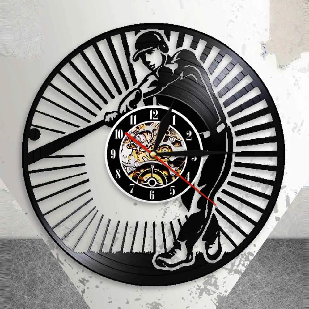 Настенные часы для игры в софтбол современный дизайн бейсбольные бесшумные