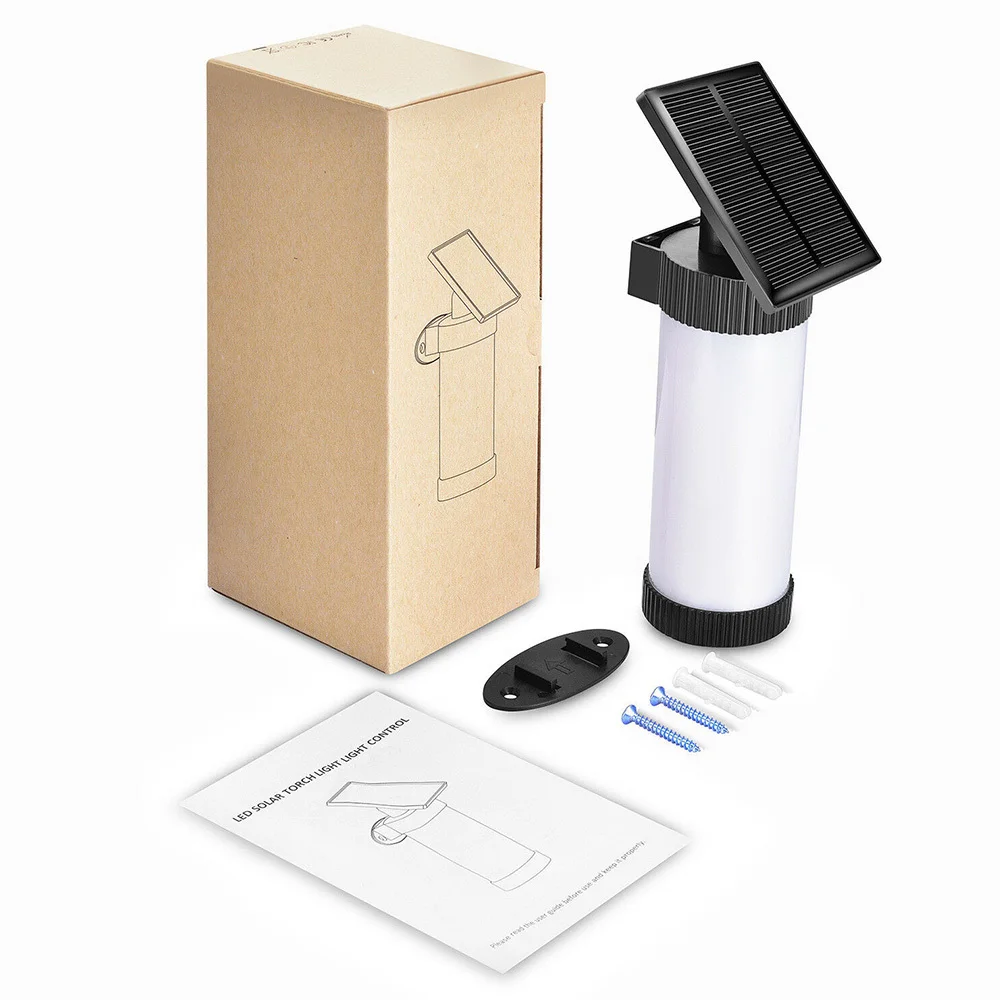 Горячий светодиодный настенный светильник на солнечных батареях с мерцающим