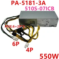 new original psu for lenovo 510s 07icb m420 280g2 400g4 sff 6pin 550w power supply pa 5181 3a pch018 dps 180ab 22b pa 1181 7