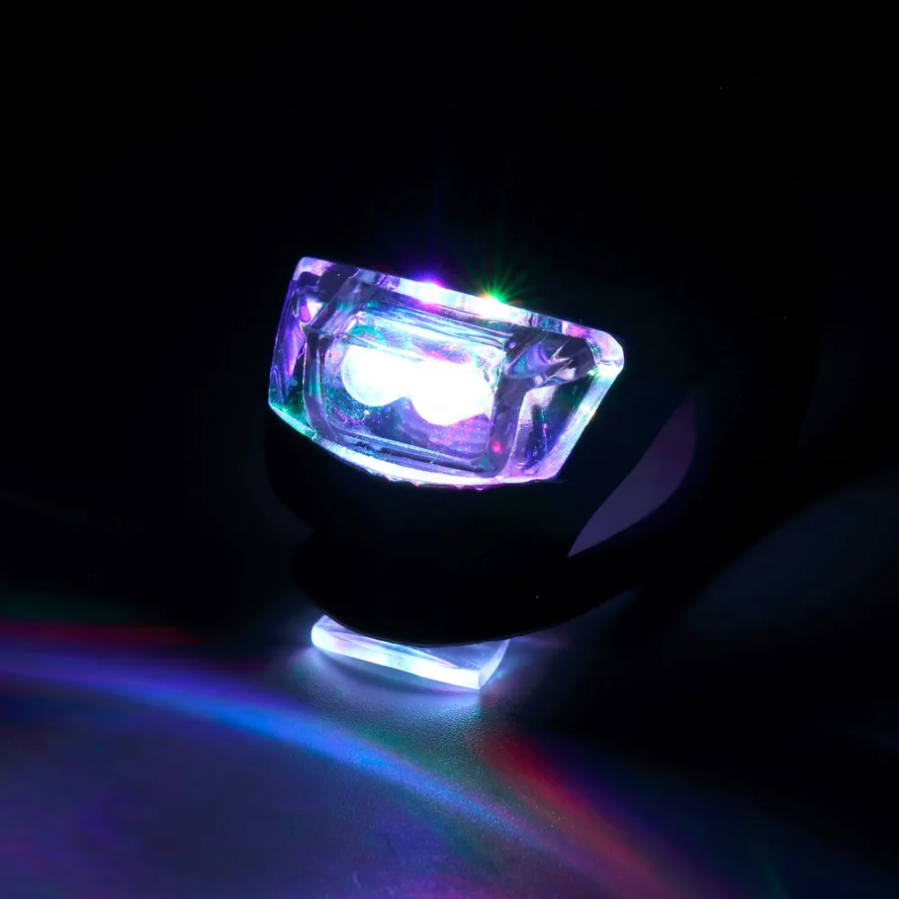 Kualitas tinggi LED Sepeda Bersepeda Silicone Kepala Depan Rear Wheel Keselamatan Sepeda Cahaya Lampu Grosir