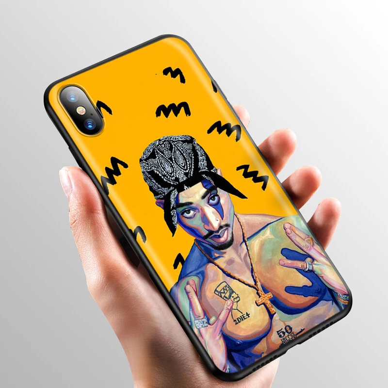 Мягкий силиконовый чехол YIMAOC 2Pac Tupac Shakur для iPhone 12 Mini 11 Pro XS Max XR X 8 7 6 6S Plus 5 5S