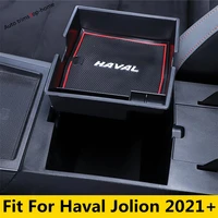 car interior decoration center console armrest container storage box cover refit accessories styling for haval jolion 2021 2022