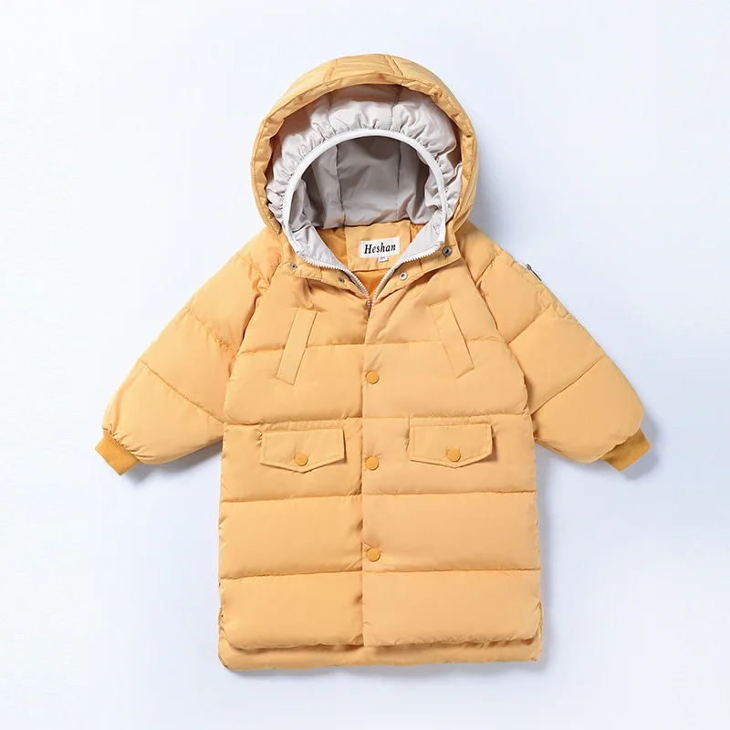 Детская зимняя куртка с хлопковой подкладкой для маленьких мальчиков и девочек