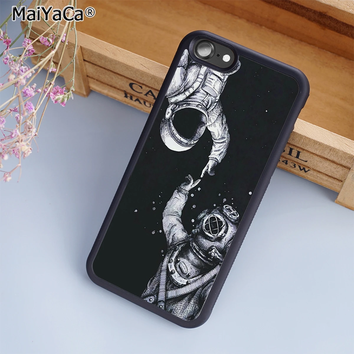 МайЯка Чехол для телефона Астронавт Космический Морской Дайвер для iPhone 5 6s 7 8 плюс 11 прo X XR XS макс Самсунг S6 S7 S8 S9 S10 он.