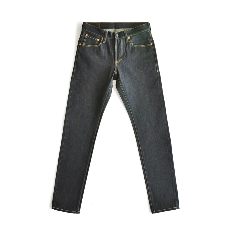 Dark Blue SauceZhan 310XX зауженные джинсы мужские с краем джинсы немытые джинсы сырой деним джинсы мужские для мужчин джинсы - Цвет: Dark Blue