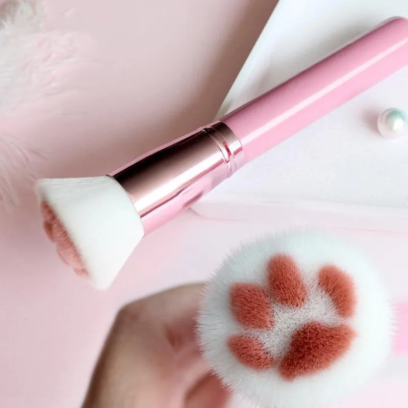 Новый кошачий коготь Кисть для макияжа кисть полировки вентилятор контурная