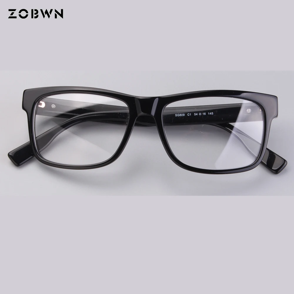 

Черные высококачественные мужские деловые очки, оптические очки, новые ретро очки с полной оправой, очки по рецепту, линзы для чтения, близо...