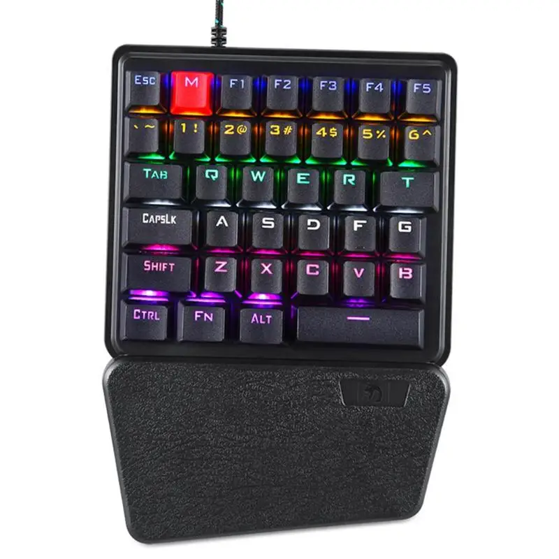 

K106 Wired 36 Keys Gaming Mechanical Keyboard USB Ergonomic One-handed Membrane Keyboard for PC Gamer