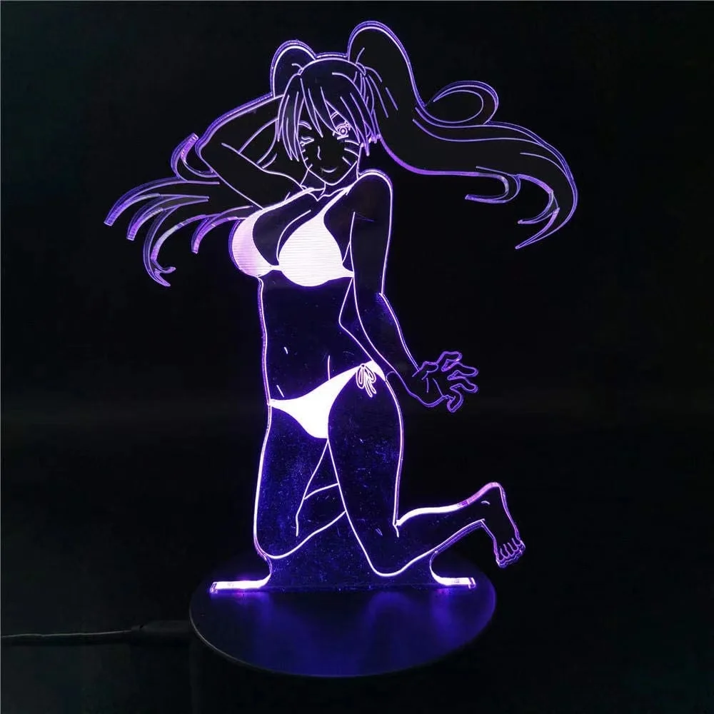 

Usagi Tsukino Lamp Anime Decoration For Kids Birthday 3D Night Light Girl Figures For Home Lava Lampada Led Creative Gifts
