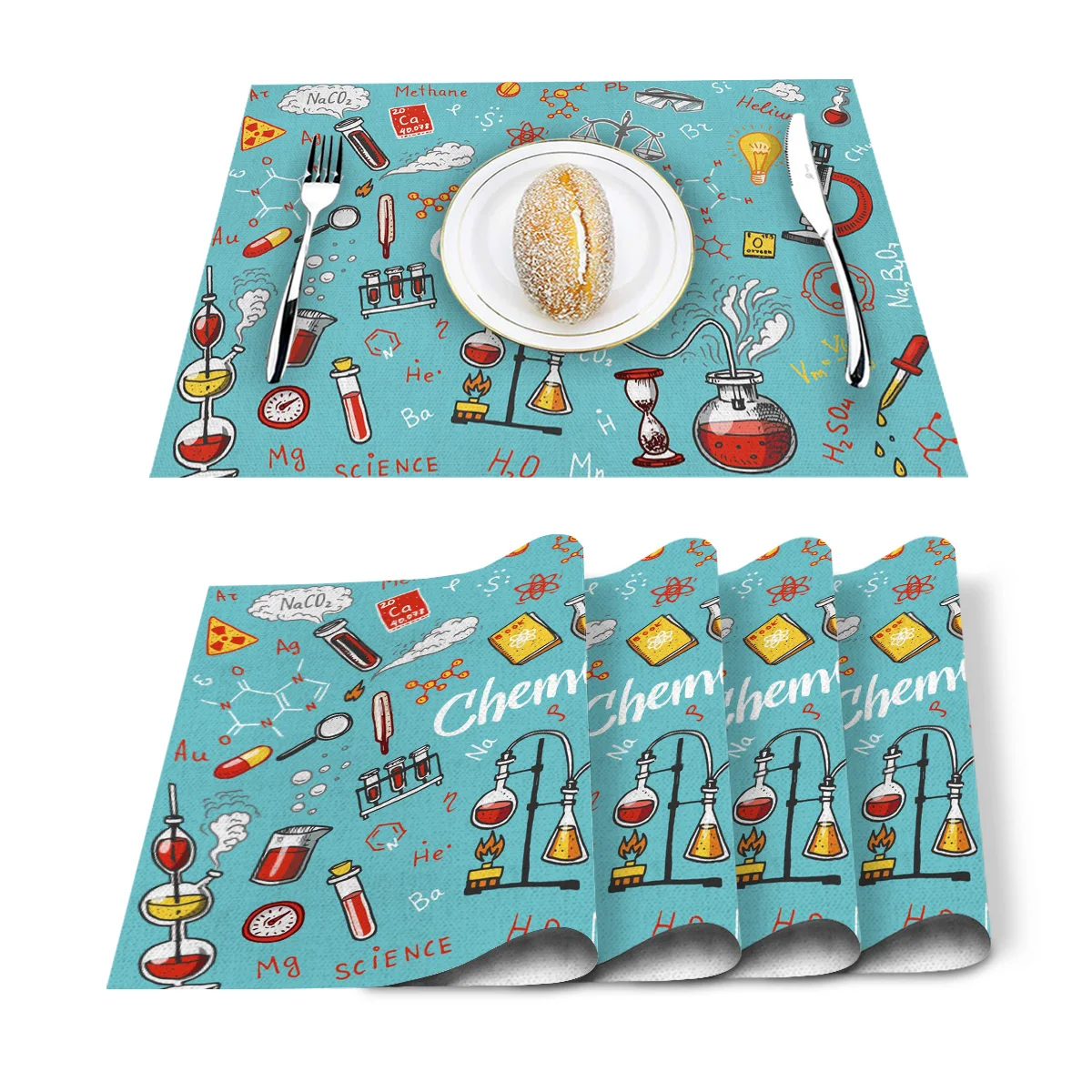 Химические эксперименты Мультяшные подставки для столовой напитков кухонные