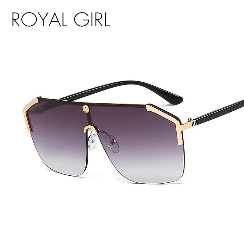 Солнцезащитные очки женские без оправы квадратные большие стильные солнечные с