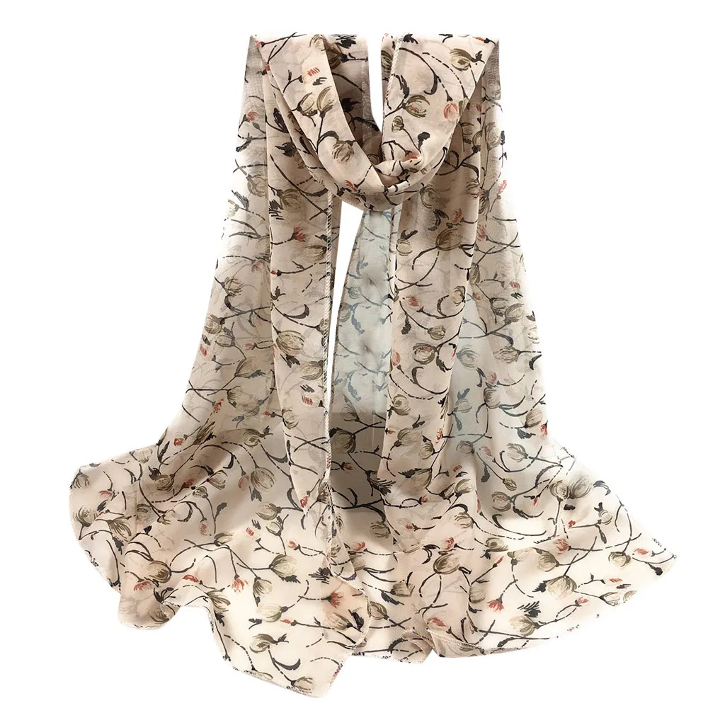2020 новый осенне зимний модный женский шарф с цветочным принтом шелковый шарфы