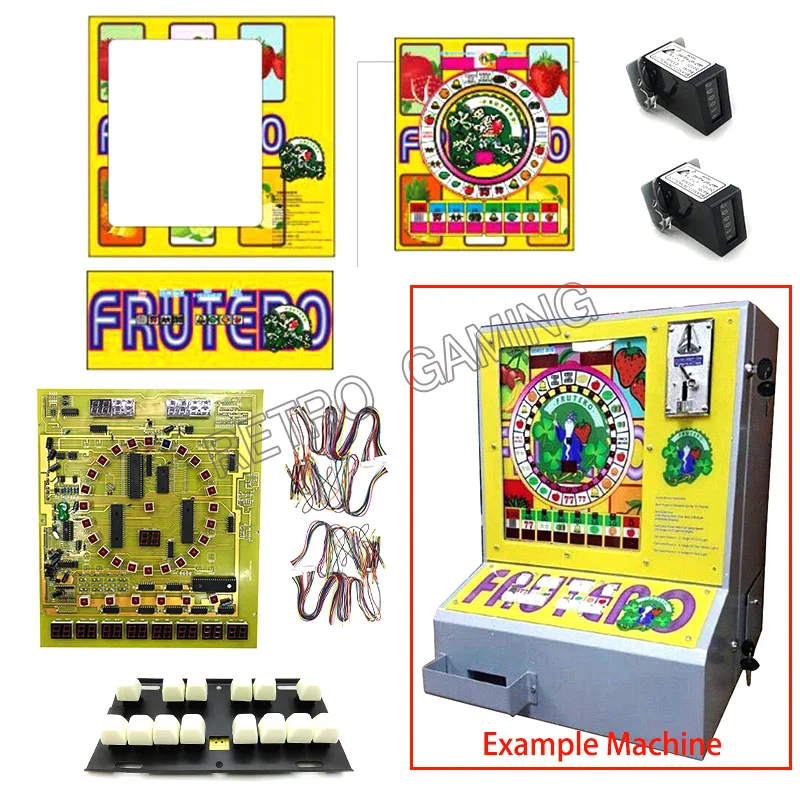 

DIY 2 sets Fruit mario PCB Board With Wiring harness keyboard for Casino/Slot Game Board Arcade Game Machine