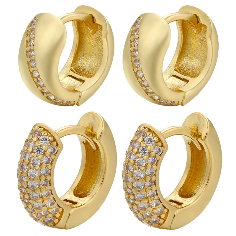 

Luxury luxury NEW gold/silver color small hoop earrings Round BINGBING boho earrings hoops for women Jewelry wholesale