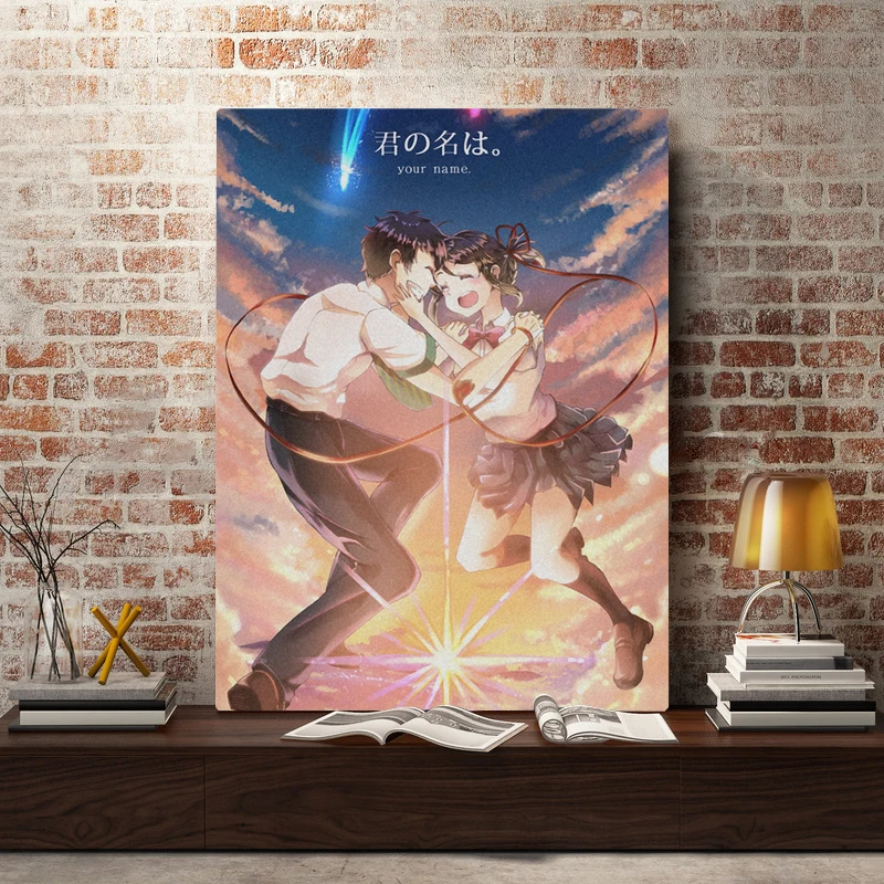 

Your Name Kimi no Na wa anime Poster Painting Wall Art Canvas For Living Room Home Bedroom Study Room Art Decoration Prints