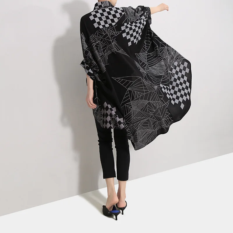 

Новые весенние размера плюс для женщин на пуговицах Блузка-рубашка с летучей мышью, спальный комплект с коротким рукавом, свободная рубашка...