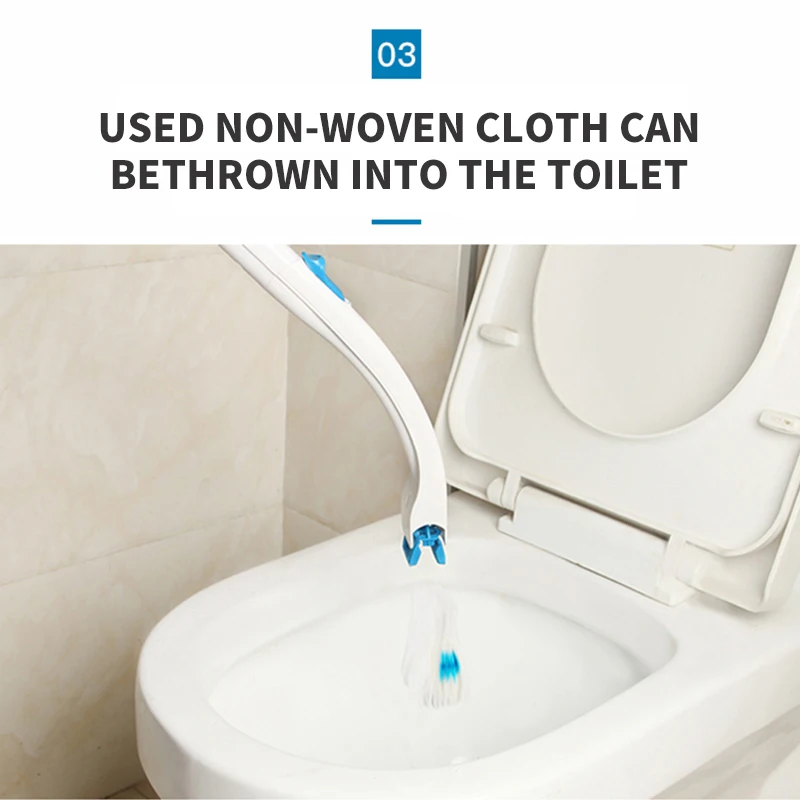 С моющим средством одноразовая щётка для туалета в японском стиле без мертвых