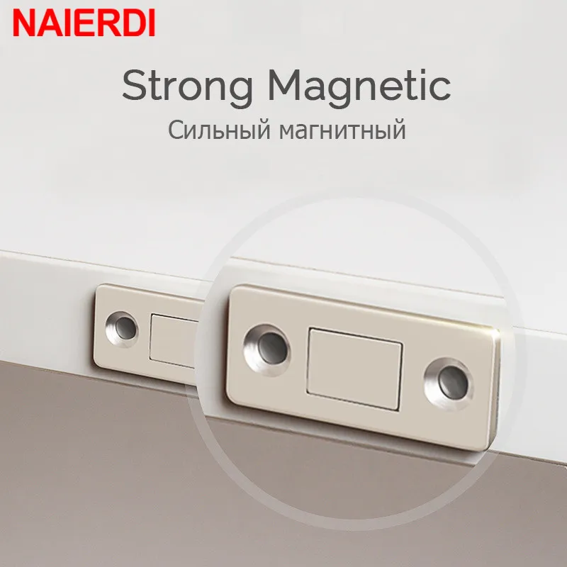 Магнитные дверные ограничители NAIERDI 10 наборов скрытые магнитные защелки для