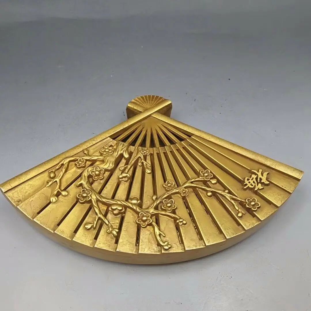 

Chinese Brass plum fan Incense burner