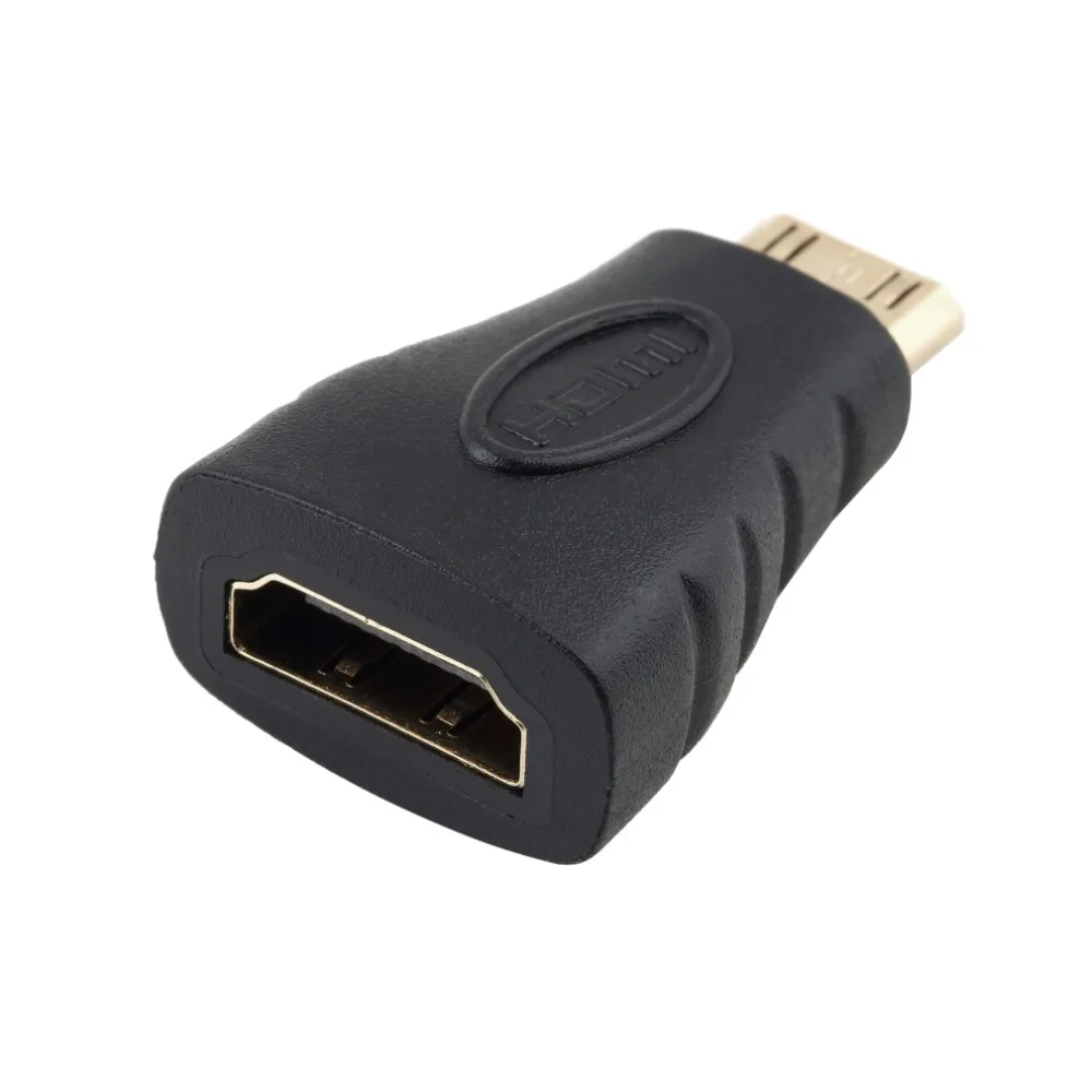 Мини HDMI к адаптер конвертер Мама-папа для HD 1080P кабель устройство HDTV Позолоченный