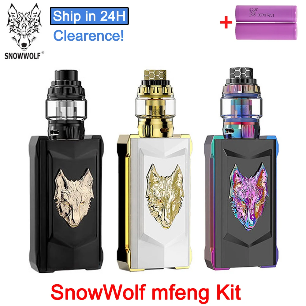 Очистка! Оригинальный стартовый набор SnowWolf mfeng для электронной сигареты 200 Вт TC Box
