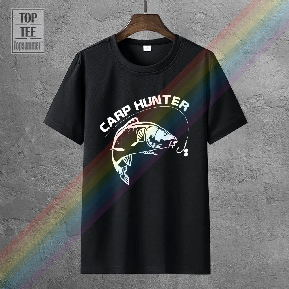 

Carp Hunter Fisherman T Shirt Angler Gift Adult Fish Carp Coarse New T Shirts Funny Tops Tee New Unisex Funny Tops Black Style