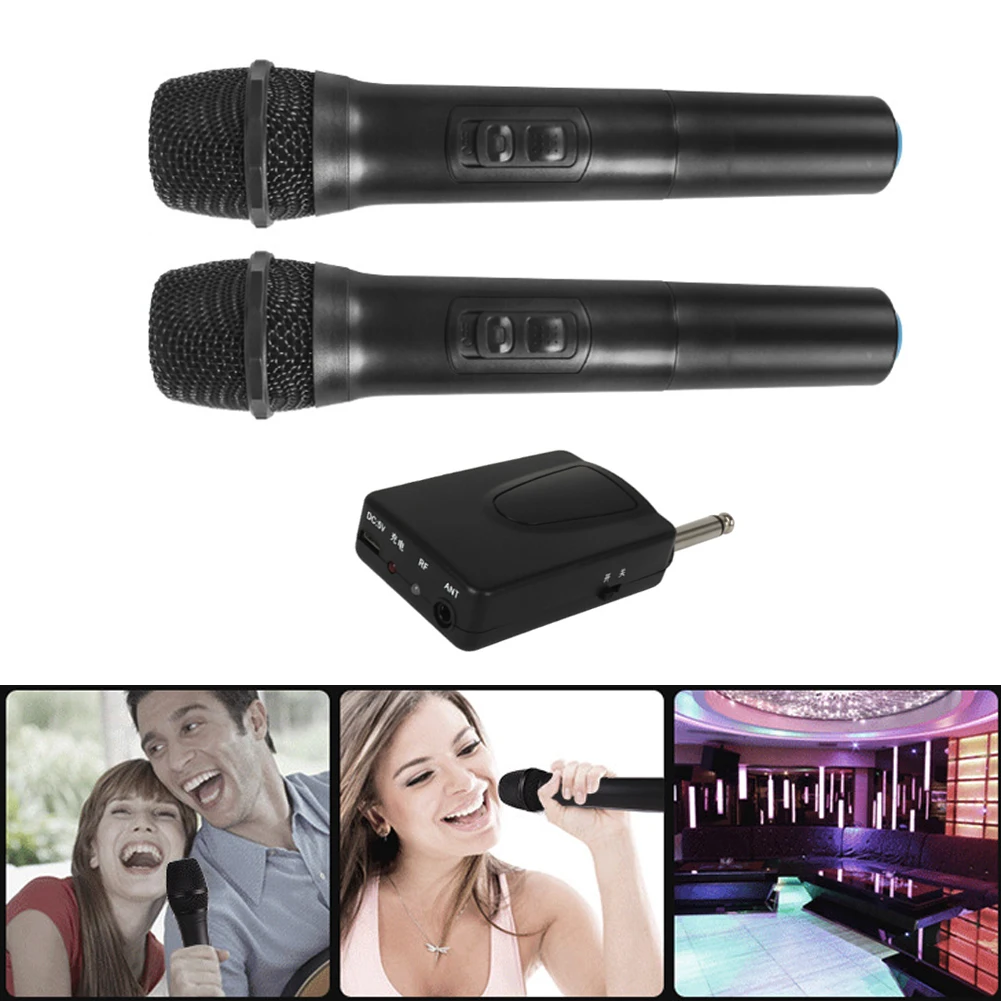 Универсальный УКВ беспроводной ручной микрофон с приемником/антенной для