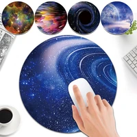 round mouse pad soft mat desktop non slip pu leather mouse pad round desk gamer gaming mat for pc laptop
