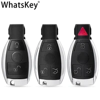 whatskey keyless entry smart remote key shell 2 battery holder for mercedes benz c e s class w211 w210 w204 w205 w212 glk gla