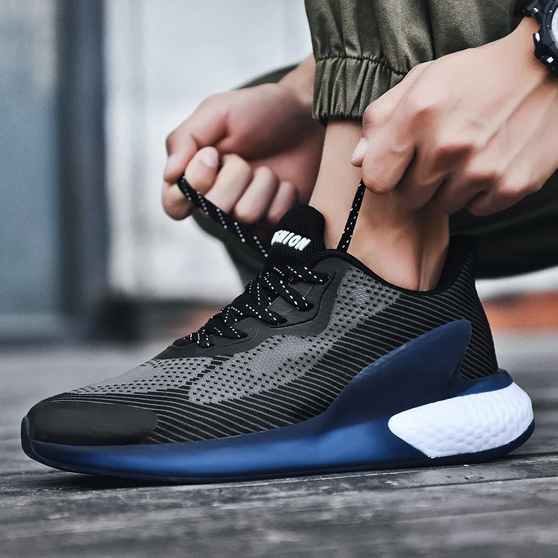 

2021 new men's jogging shoes student breathable leisure light coach basketball shoes men's anti slip wear resistant sports shoes