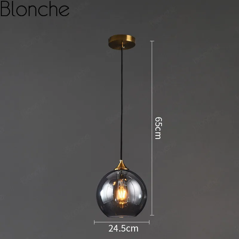 Современный стеклянный подвесной светильник s Nordic Led Модные подвесные