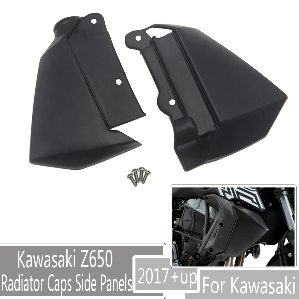 

NEW Z650 Motorcycle Radiator Caps Side Panels Both Sides Proterction Guard Covers For Kawasaki Z 650 2017 2018 2019 2020 2021
