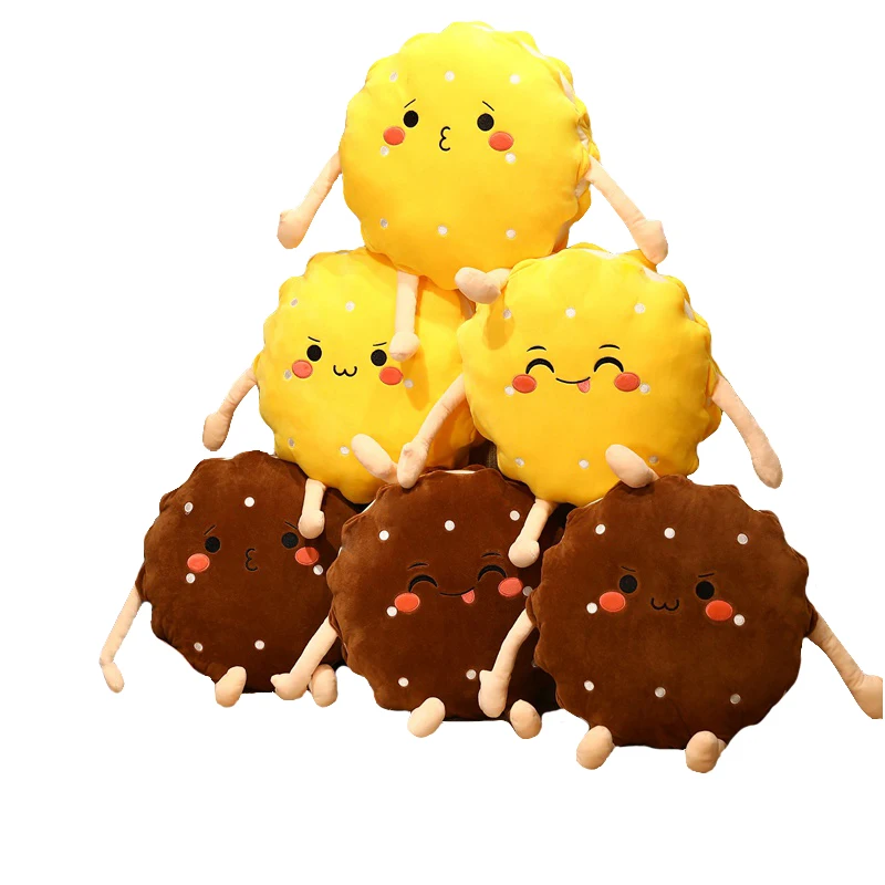 

1pcs Kawaii Square Bread Soft Chair Pad Cartoon Biscuit Chair Waist Cushion Children Nap Pillow Birthday Gifts