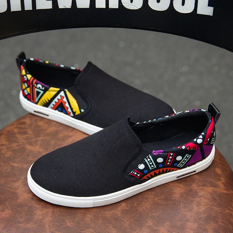 

Autumn New Men's Casual Shoes Canvas Wear-resistant Non-slip Rubber Sole Chinese Style Size 39-44 Fashion High Quality