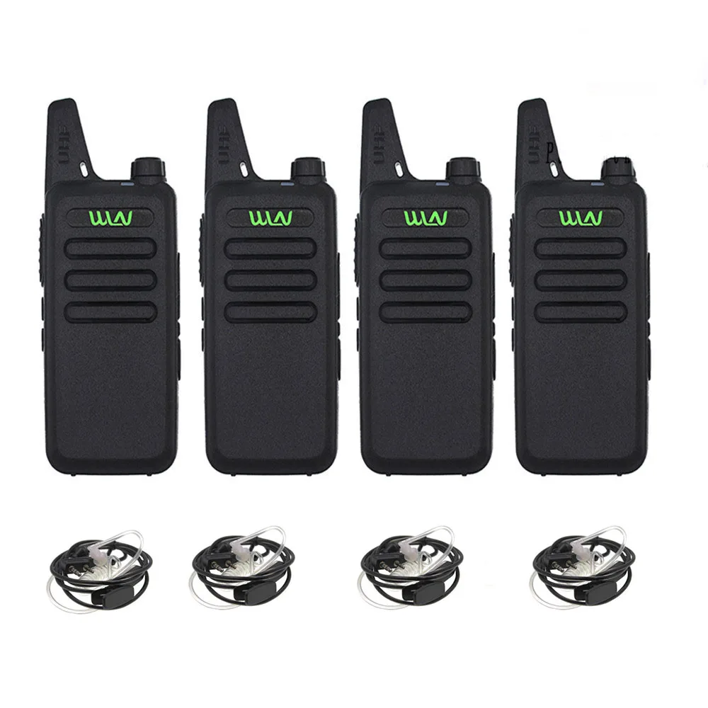 4xKD-C1-Black-ear 4 шт. WLN Мини Портативная рация KD-C1 UHF 400-470 МГц портативная двухсторонняя радиостанция приемопередатчик связи - Цвет: 4xKD-C1-Black-ear