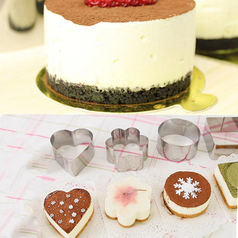 4 формы из нержавеющей стали форма кольцо для мусса торта многослойный слайсер