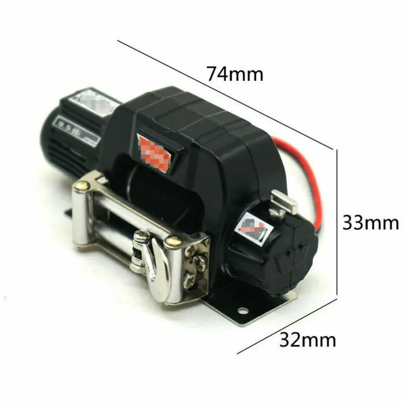 

1:10 SCX10 Crawler "Warn" 9.5cti Winch + Remote Control Receiver Kit For RC Car 1/10 Winch Wireless Remote Controller