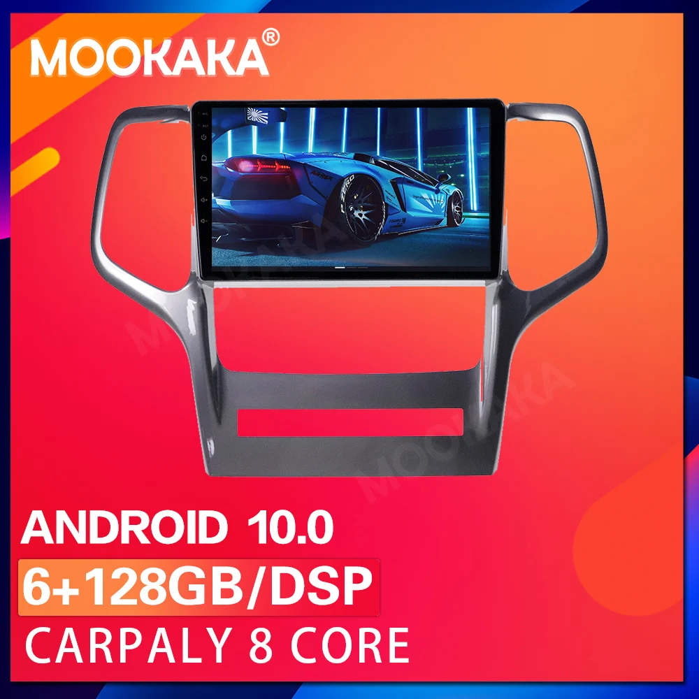 

PX6 Android 9. 0 10,0G GPS-навигация для Jeep Grand Cherokee 128-2008 автомобильное радио стерео Мультимедийный DVD-плеер головное устройство DSP
