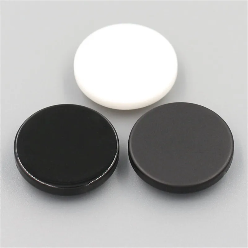 20pcs / Bag High-end Men's and Women's Woolen Coat Button Flat Resin White Black Flat Suit Windbreaker Button