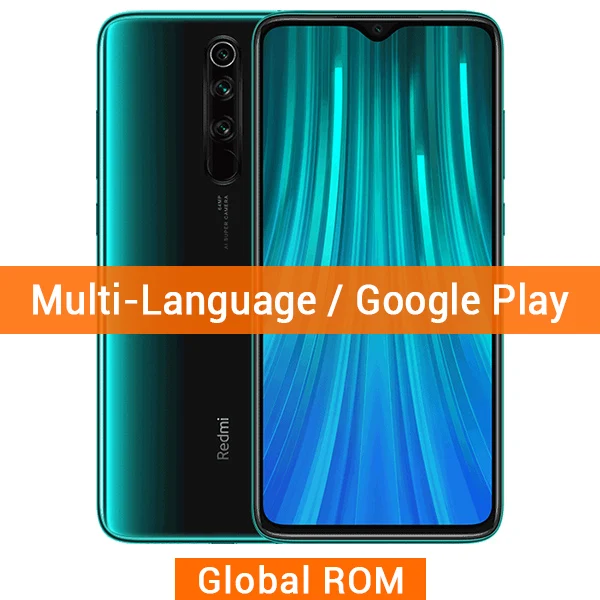 Смартфон Xiaomi Redmi Note 8 Pro с глобальной прошивкой, 6 ГБ, 64 ГБ, NFC, 64 мп, четырехъядерный, 4500 мА/ч, Helio G90T, четыре ядра, многоязычная версия - Цвет: Global ROM Green