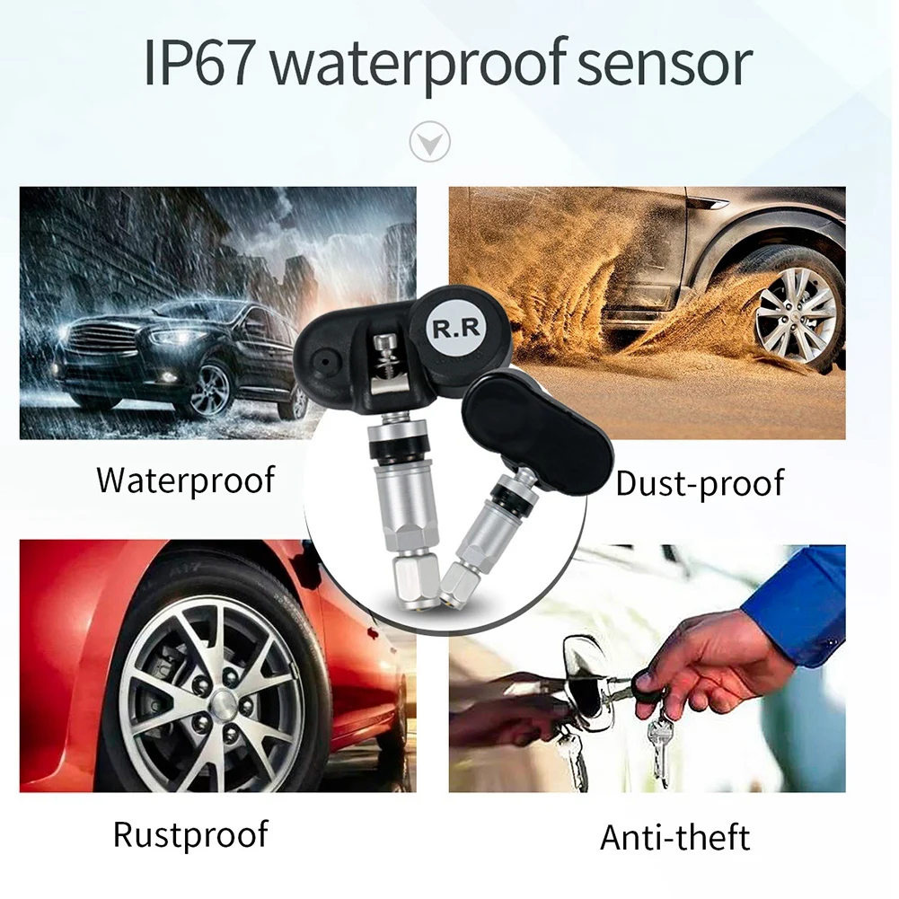 Автомобильный TPMS TY15 система контроля давления в шинах Солнечная энергия