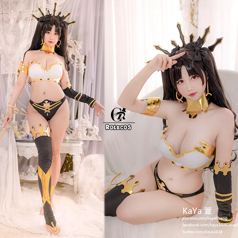 ROLECOS Fate Babylonia Ishtar Косплей Костюм FGO косплей бикини сексуальный костюм женский