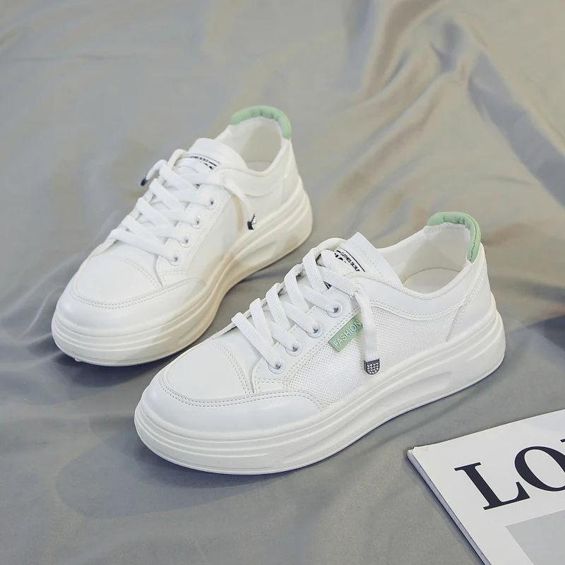 

White Shoes Women's Shoes 2021 Summer New Joker Hollow Breathable Single Mesh Soft Canvas Shoes Comfortable Sneakers Women