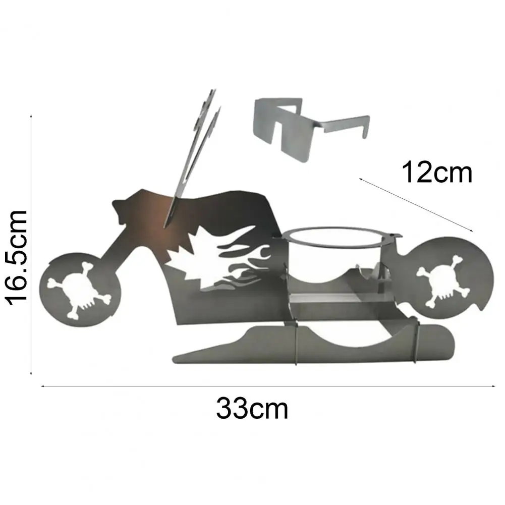 

Portable Chicken Stand Beer American Motorcycle Bbq Stainless Steel Rack With Glasses Indoor Outdoor Use Camping Accesorios