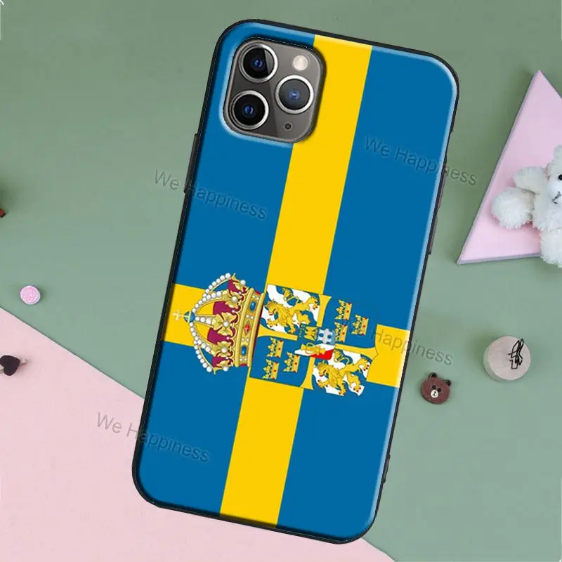 Чехол с шведским флагом для iPhone 13 11 12 Pro Max mini SE 2020 X XR XS MAX 6S 8 7 Plus задняя крышка |