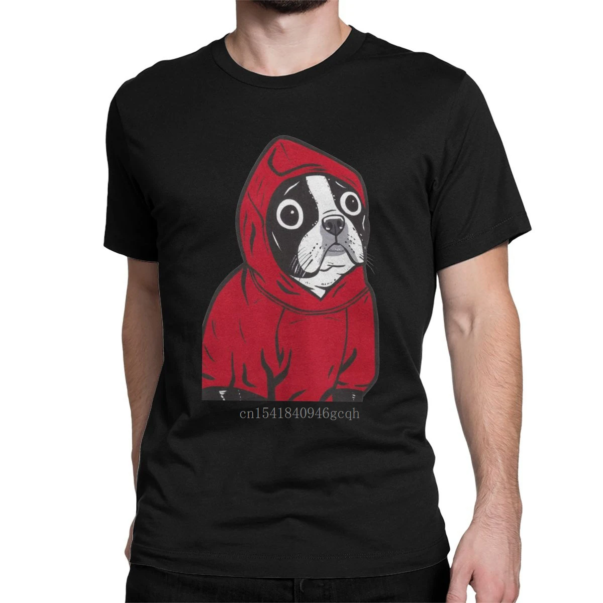 Забавная Красная толстовка Boston Terrier In A футболка с французским бульдогом мужские