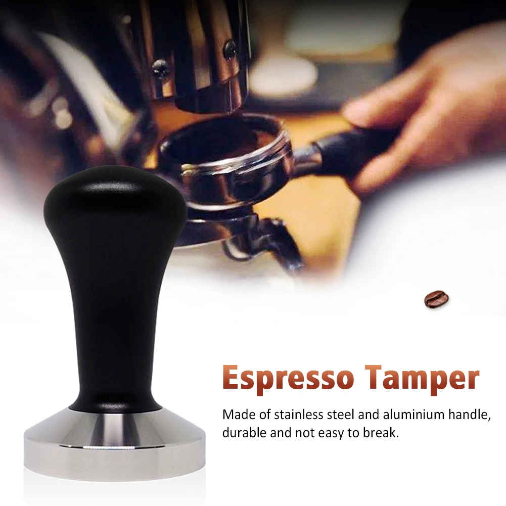 

Ergonomic Portable Hand Tools Cafe Anti Rust Stainless Steel Tamper Easy Clean Flat Base Home Kitchen With Handle